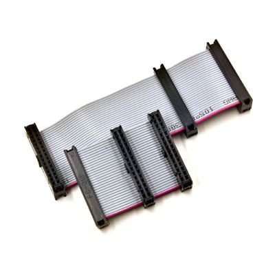 Ul 2561 28 مقاس 2.54 التجميع الكابل غطاء الطوق Idc 20 دبوس شريط مسطح كابل سلكي