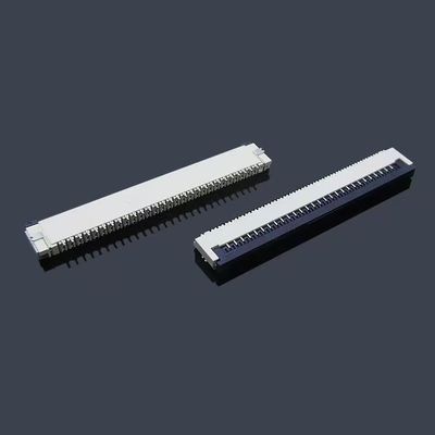 النحاس / الفوسفور النحاس الاتصال الخلفي الارتداد الأمامي SMT ZIF Flip FPC Connector 4-60 Pin FPC / FFC 0.3/0.5/1.0 مم Pitch