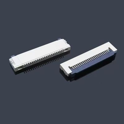 النحاس / الفوسفور النحاس الاتصال الخلفي الارتداد الأمامي SMT ZIF Flip FPC Connector 4-60 Pin FPC / FFC 0.3/0.5/1.0 مم Pitch