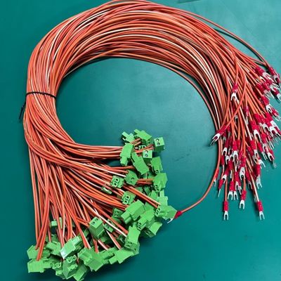 OEM طول الكابلات الماكينة الصناعية 5.08 ملم بلوك المحطة الكابل الأخضر والسلك التجميع 0.5M 1M 100٪ اختبار التفتيش
