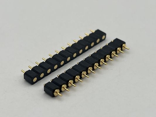 نوع SMT Pogo Pin Docking Connector 4pin 10pin 12pin ربيع محمل بالاتصال مع متانة عالية ومقاومة ضباب الملح