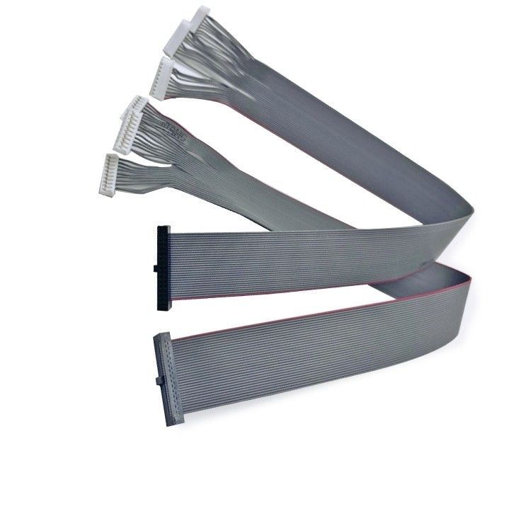 السيارات المسطحة 1.27mm كابل الشريط الطوق IDC رابط إلى JST سلك السلك