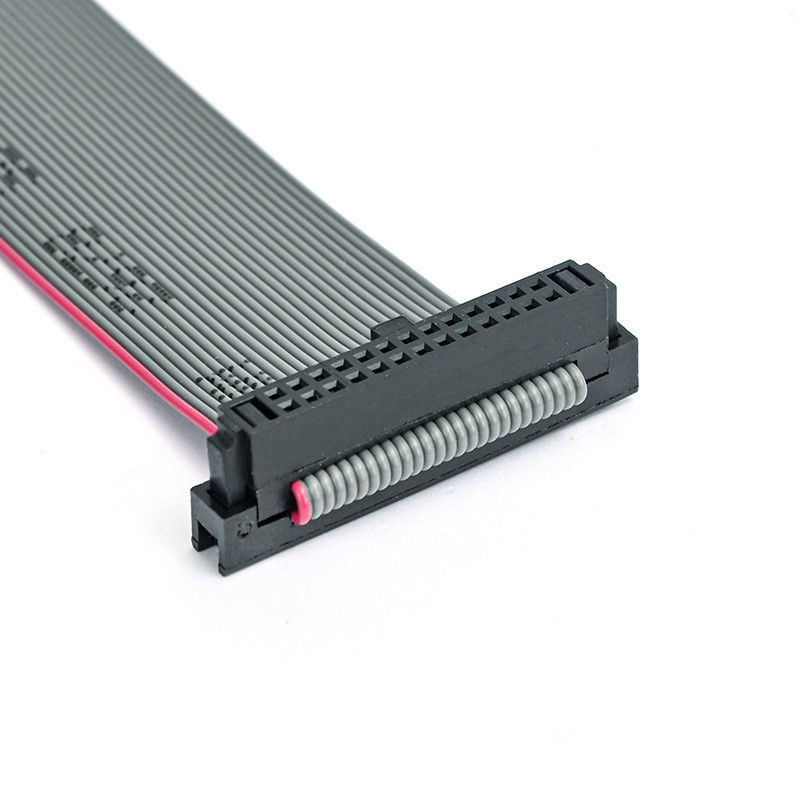 مجموعة كابلات الشريط المسطحة IDC 26Pin مع تخفيف التوتر و 2.54mm IDC إلى IDC Socket