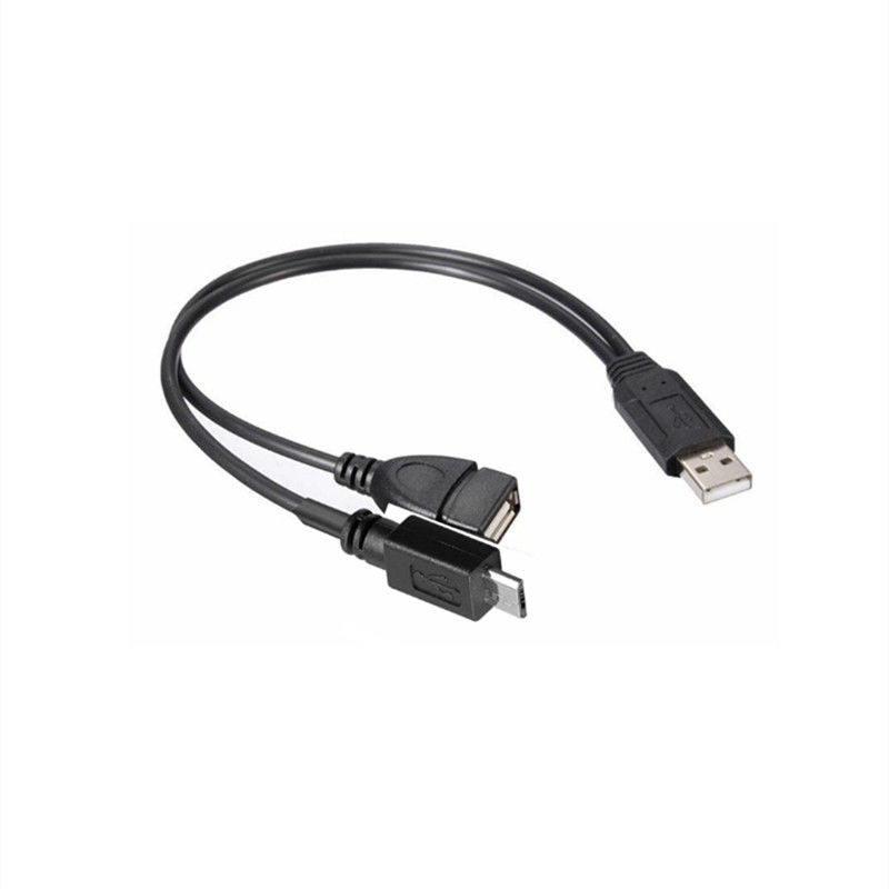 USB 2.0 Splitter A Male to Female Micro B كابل USB C مطلي بالذهب للهواتف المحمولة