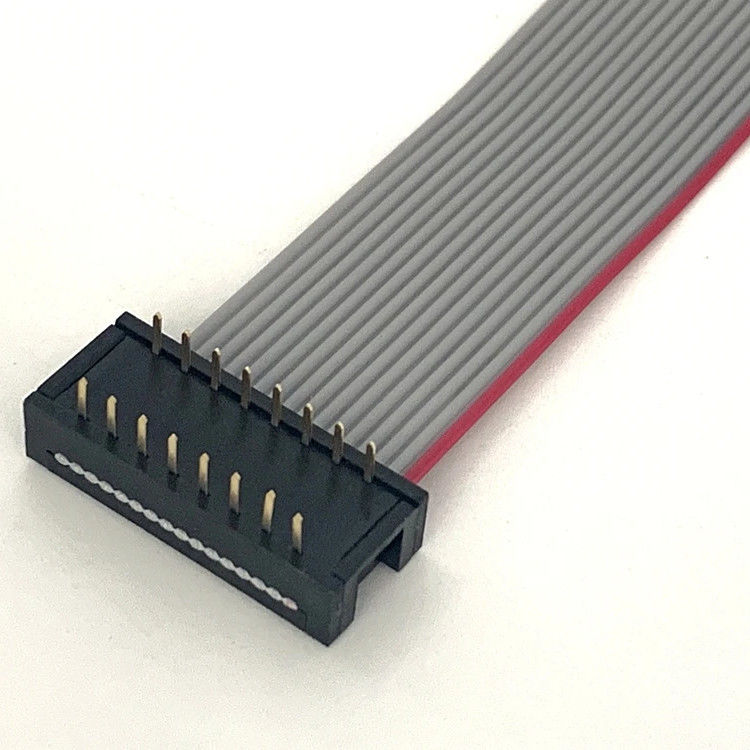DIP القابس الرمادي الكابل المسطح جمع 16 دبوس شريط الكابل UL2651 28awg 2.54mm Pitch