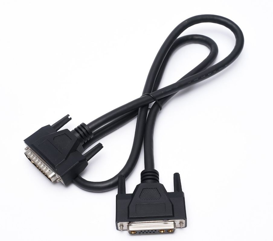 كابل مخصص D Sub 13W3 وصلة الطاقة محمي DB9 DB15 كابل ذكر إلى أنثى