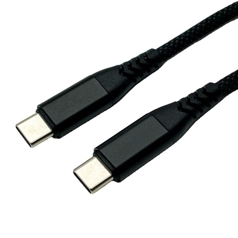أسود UL2725 كابل USB من النوع C USB 2.0 رابط ذكر مع طبقة ذهبية