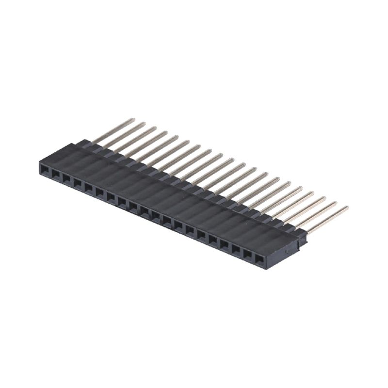 صف واحد 180 درجة 40P ربط رأس الإناث 2.54mm الطول 8.5mm ارتفاع البلاستيك