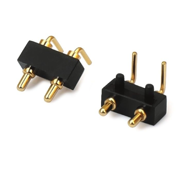 3.0mm 2pin الذكور Pogopin صف واحد الزاوية اليمنى Dip Pogo Pin