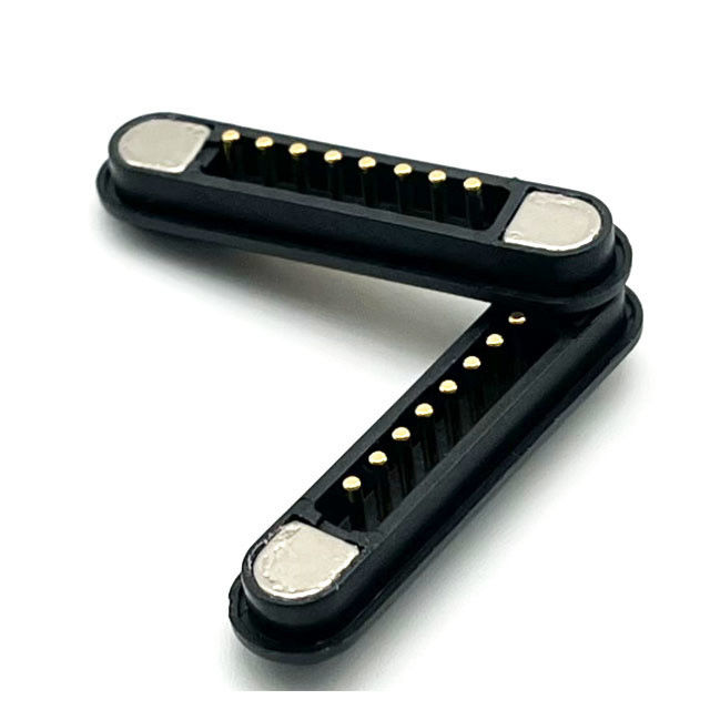 رابط مغناطيسي ذكر إناثي 8pin Pogo Pin Connector للوحة PCB
