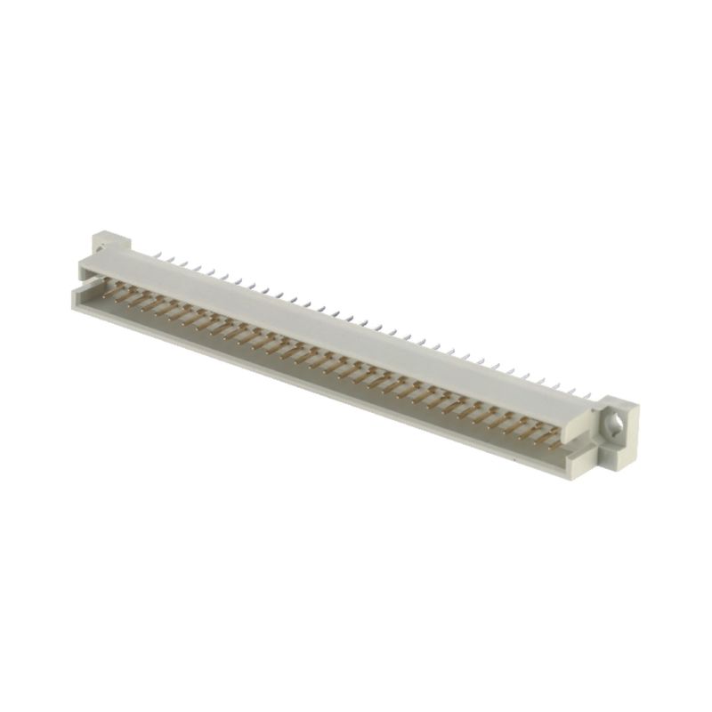 2x32P 2.54mm Din 41612 رابط 2 صف 64 دبوس ذكر مستقيم من خلال فتحة غطاء