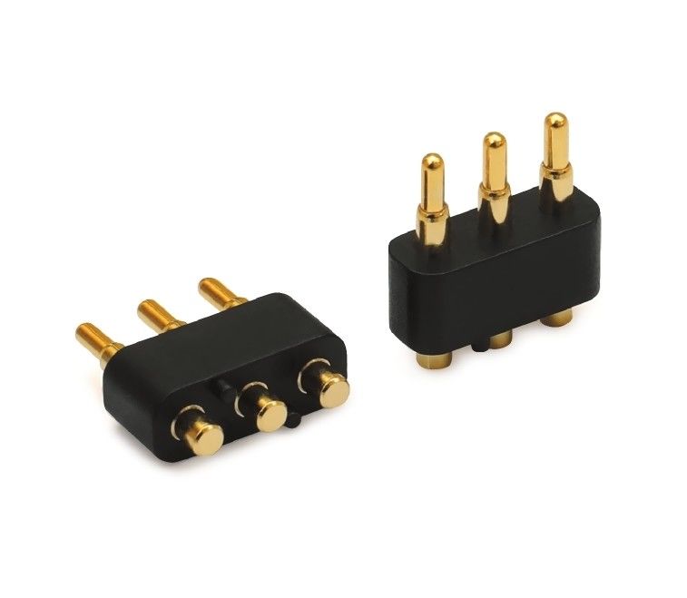 3.0mm مساحة 3pin المصفوفة بالذهب SMT نوع السيارات النحاس بوجو وصلة دبوس لPCB