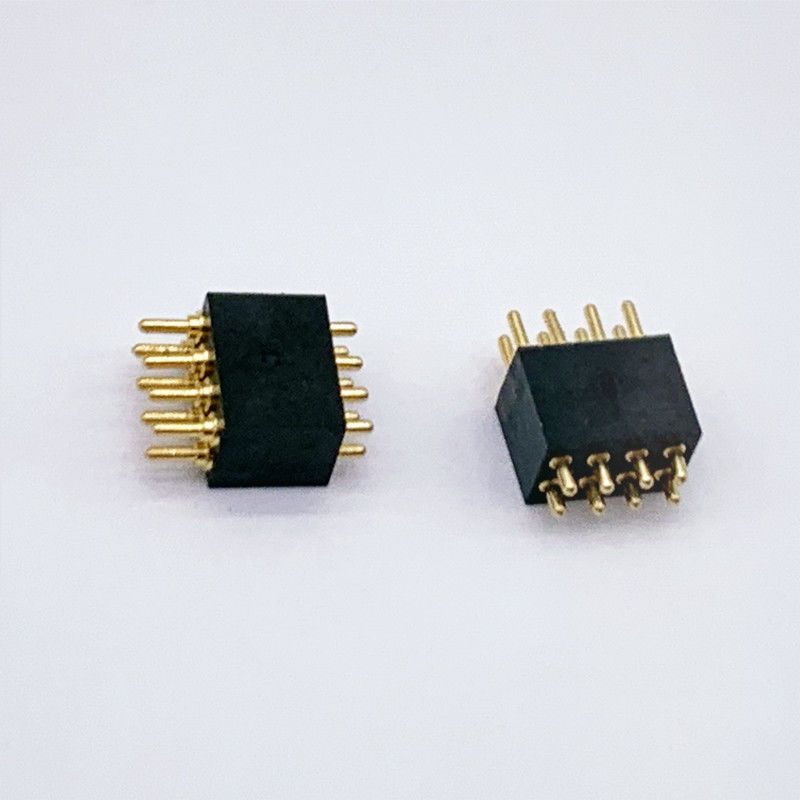مرفق دبوس POGO مخصص 1.27mm Pitch 8Pin مع ربيع محمل للاتصالات الدائمة