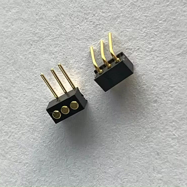 1.27 ملم 3pin الزاوية اليمنى دب نوع النحاس ربيع محمل مغناطيسي بوجو دب وصلة