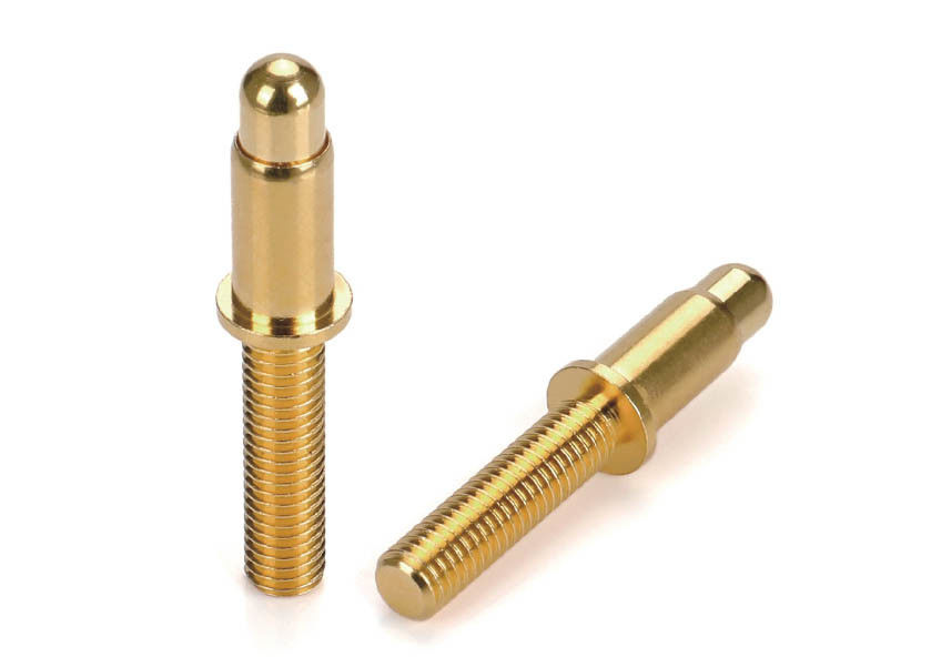 نوع الخيوط Pogo Pin Connector النحاس Dia8.0 ربيع محمل Pogo Pin