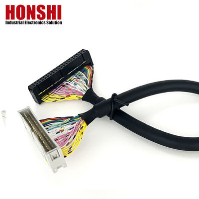 UL20276 Certified 40P Shielded Ribbon Cable PLC Connection IDC to Box Header Flat Cable