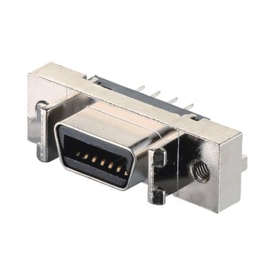HPCN Wire to Board Connector MDR SCSI Pitch 1.27mm 14 Pin ذكر إمرأة