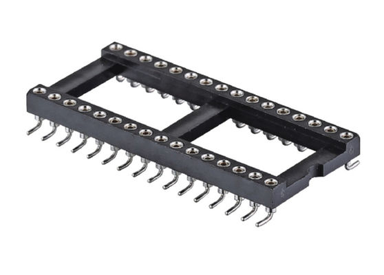 2.54mm IC Socket Round Female Header connector SMT نوع 6Pin 10Pin 28Pin من خلال 64Pin