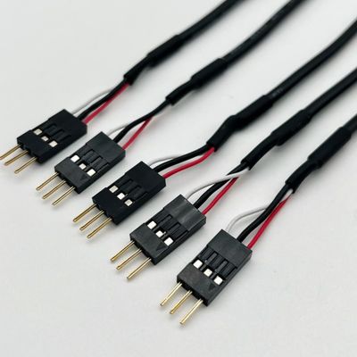 خصيص 2.54ملم دوبون خط الذكور الإناث القفز سلك الحزام دوبون كابل 15 سم الأسود